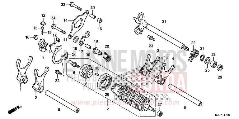 BARILLET DE SELECTION de Integra 750 MAT BULLET SILVER (NH389) 2014